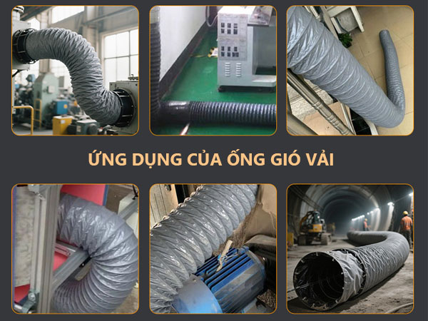 ống gió vải mềm