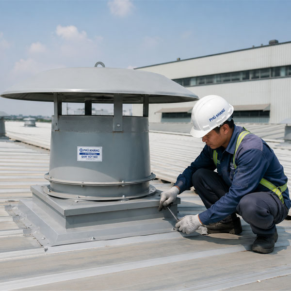 Quạt hút mái nhà xưởng QHM-900