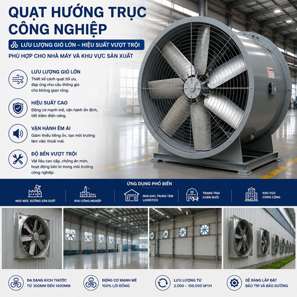 Quạt hướng trục công nghiệp