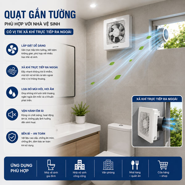 Quạt hút mùi gắn tường