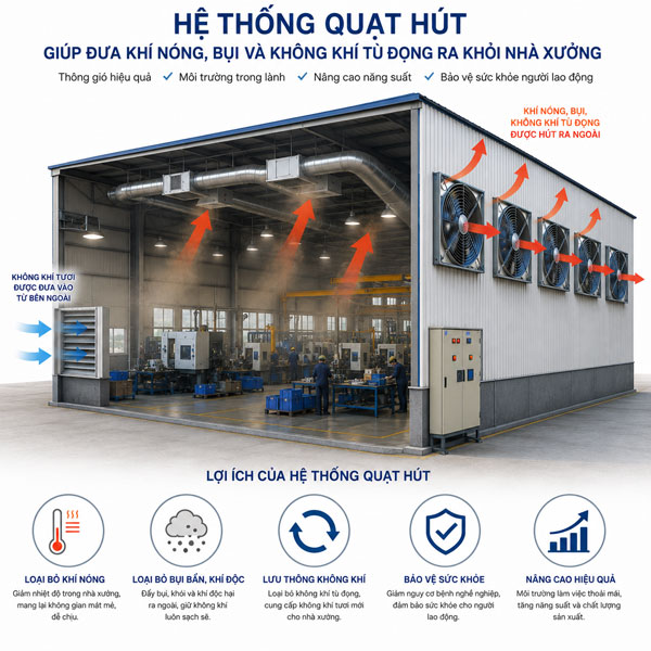 quạt thông gió nhà xưởng